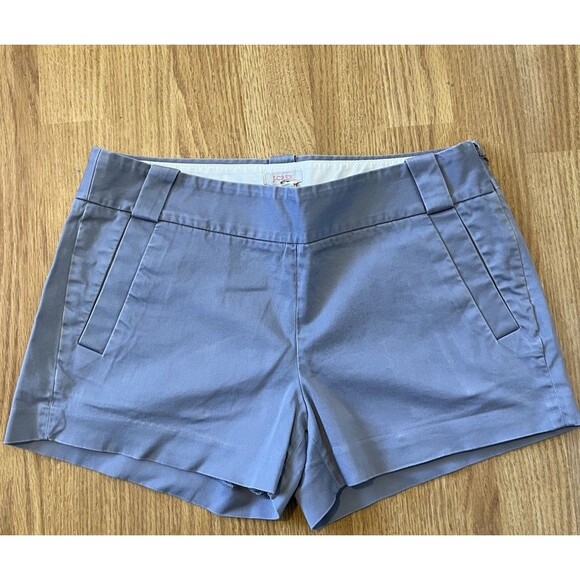 J Crew Light Gray Side Zip Chino Shorts Size 4 - Picture 1 of 8